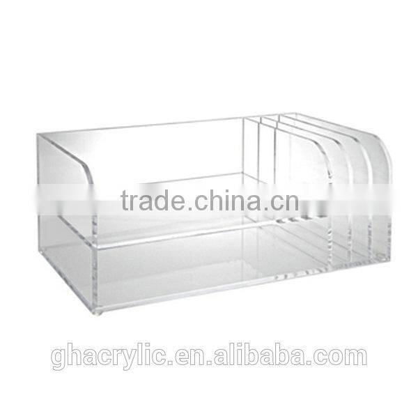 GH-RZ593 custom acrylic book magazine display rack ,customized acrylic magazine display rack