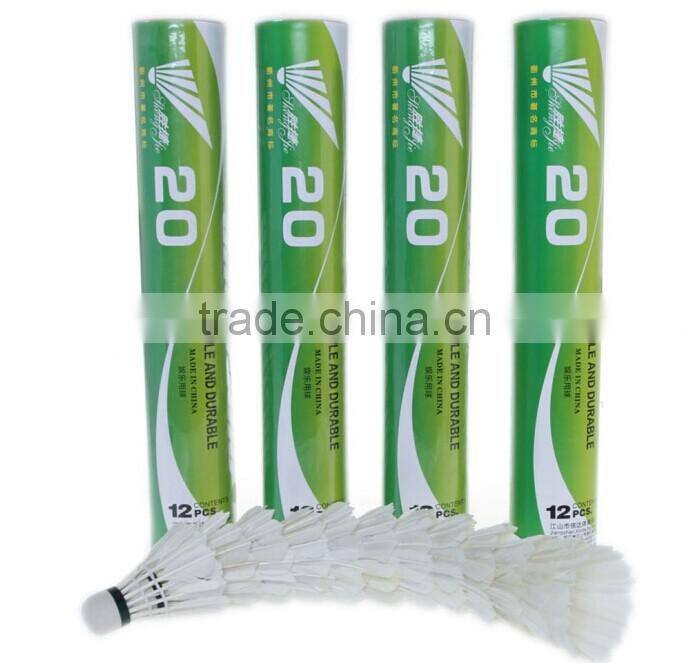 12Pcs Durable Duck Feahter Shuttlecock Badminton For Training