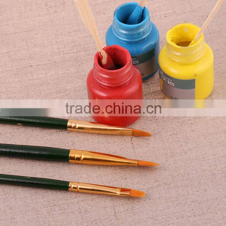Hot Selling 2015 New Wholesale Artist Paint Brush 3Pcs For Students