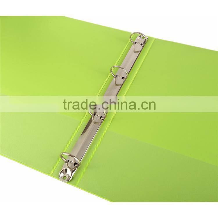 2016 Top Selling Double Sides Leather PP Expandable 3 Ring File Folder Colorful For Interview