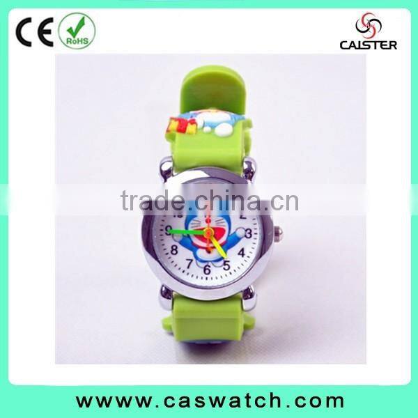 New arrival hot-selling adorable child's timepieces, Doraemon patterned kid's watch, hot-fashion 3D silicone kid's watch