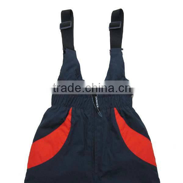 2013 New nylon taslon waterproof boys fashion orange ski pants for kids ski pants in ski & snow wear