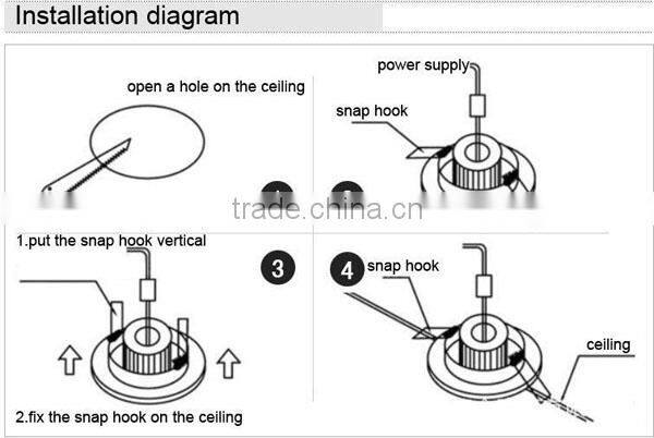 2014 new design high power 10w COB LED ceiling light with CE RoHS approved