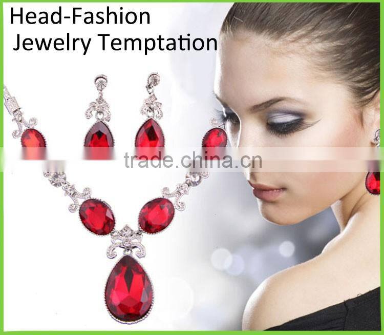 2016 wholesale jewelry African Crystal Beads Jewelry Sets for Nigerian Wedding bracelet set