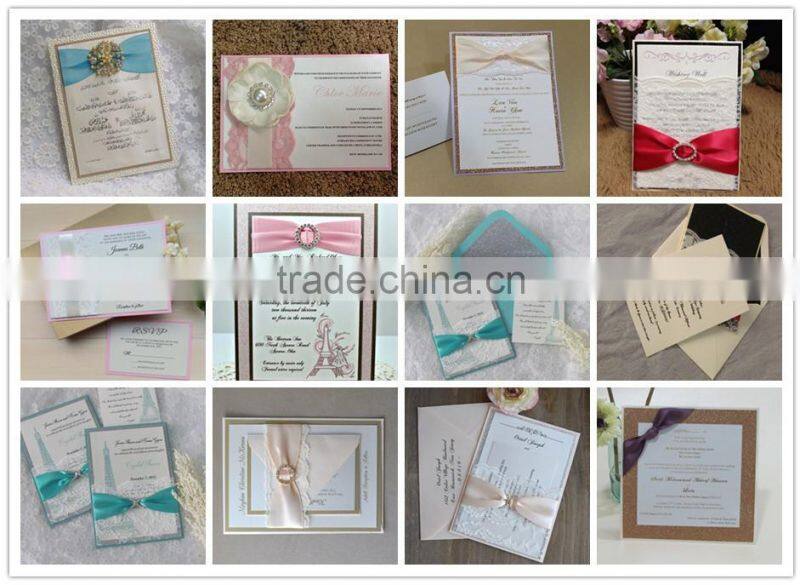 Sparkly and Glitzy Silver Glitter Diamante Heart Wallet wedding invite in Dusky Pink