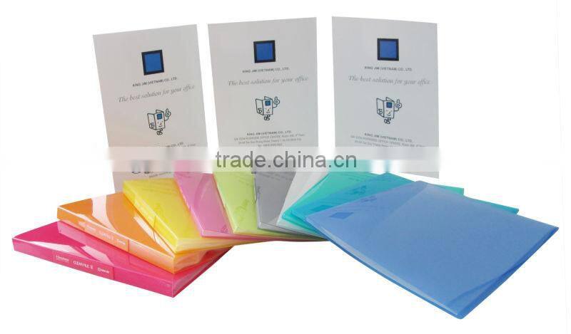 clear File 186-10GSV - PP Colorful and transparent Display Book Clear File with Ten Pockets