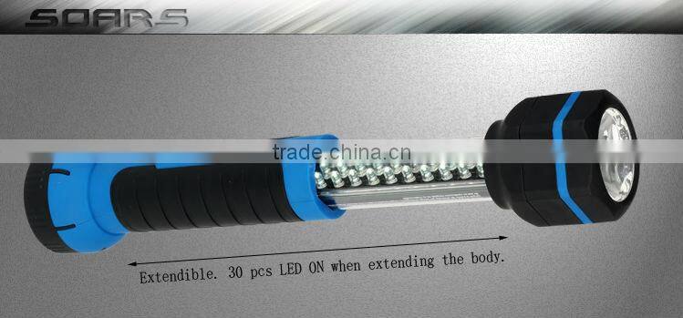 NS549 Rechargeable led work light magnetic base torch light