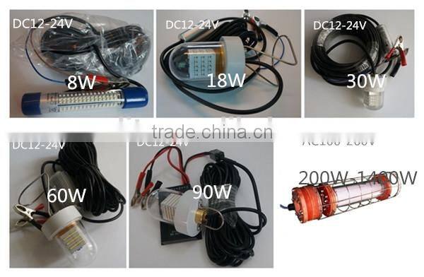 18W squid LED submersible fishing light bait lure light fishing tackle