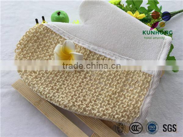 3-5 star disposable natural hotel loofah scrubber