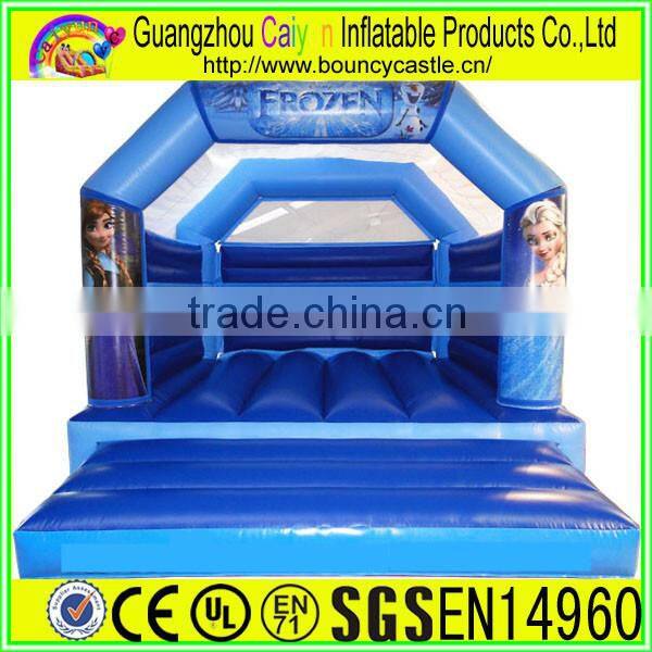 Small inflatable frozen bouncy castle, inflatable bouncer for cheap sale