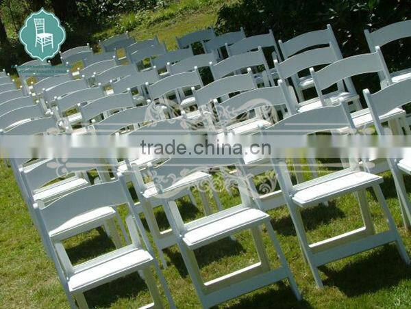 outdoor wood folding chair in wedding