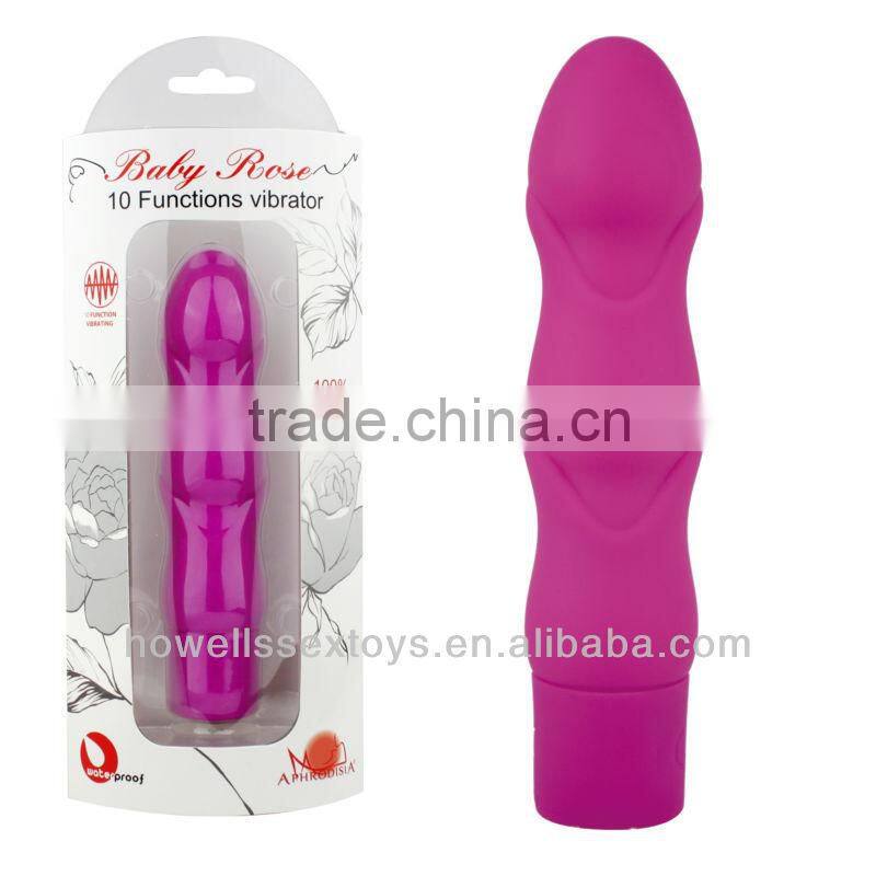 sex toys 10 Functions vibrator Baby Rose silicone vagina plug penis