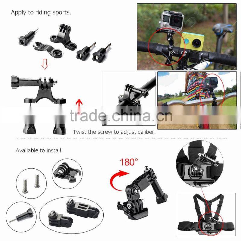 Wholesale Factory Price GoPro 37-in-1 GoPro accessory kit for Gopro Hero 2 3 3+ 4 Session