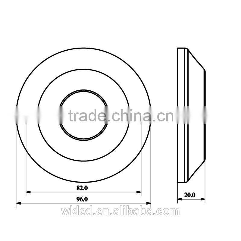 Surface Mount wireless 60w led boat light ip68 led deck light red light
