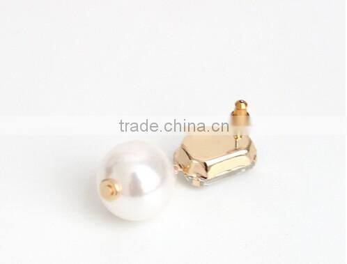 NEW style SW16604 rhinestone pearl earring stud/