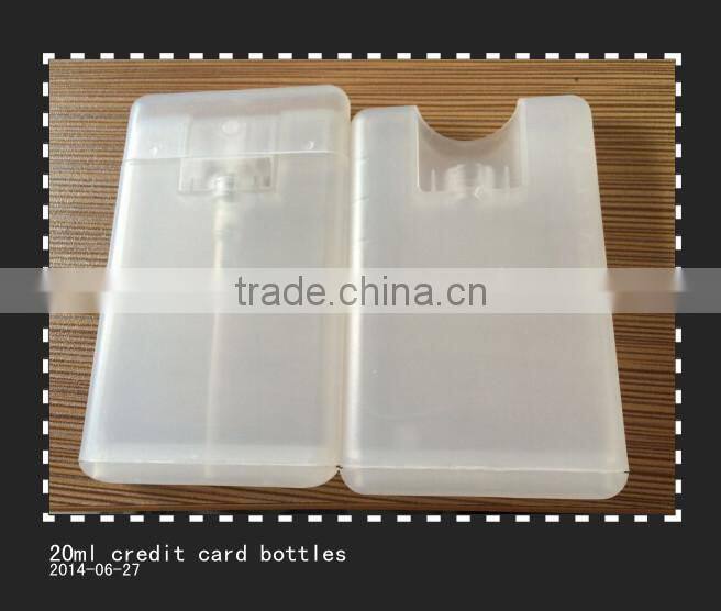 20ml empty plastic credit card perfume pump spray fine mist atomizer bottles