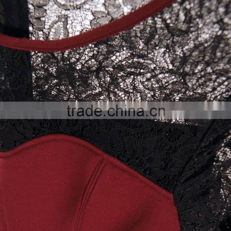 Korean Style See Through Neoprene Cocktail Dress