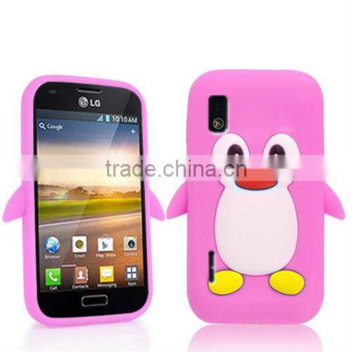 PENGUIN SILICONE SKIN MOBILE PHONE CASE COVER FOR LG OPTIMUS L5 E610