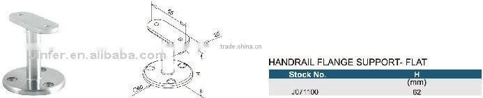 SS les gardes corps/Stainless steel Handrail Flange Support-flat