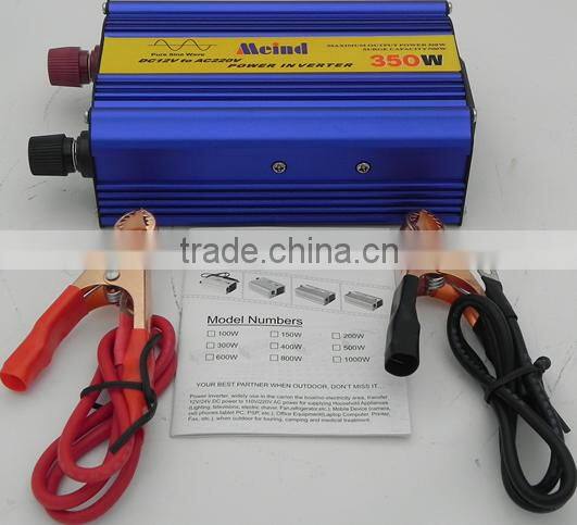 2016 Newest inverter dc ac 110V 220V Pure sine wave power inverter 350 Watt inverter true Car power converter