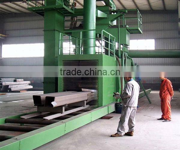 Steel structure shot blasting cleaning machine/steel plate shot blasting machine