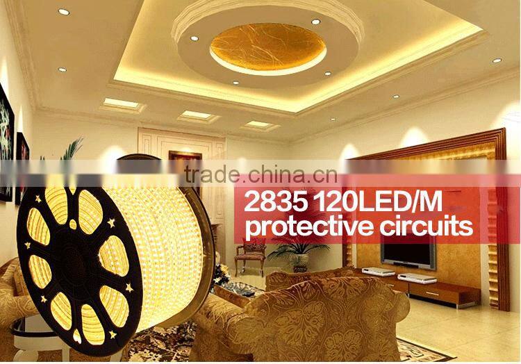 SV 220V IP65 2835Flexible Rope LED Strip WHITE Party Xmas Lamp BLUE 220V2835 120LEDS/M