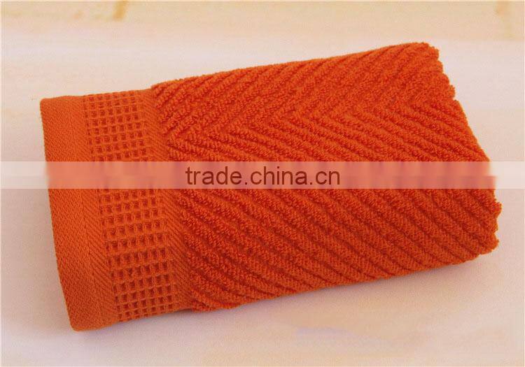 jacquard dark color 100 cotton honeycomb towels