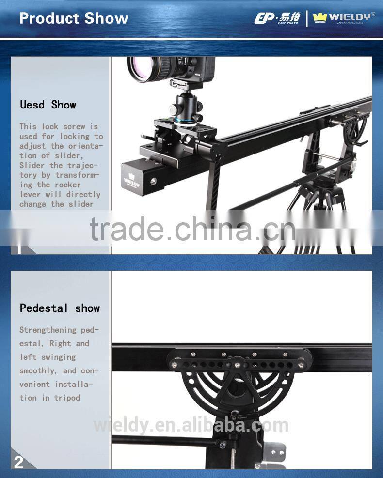 Wieldy video camera jib crane slider