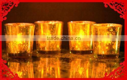 Spade Votive Tea Light Glass Candle Holder