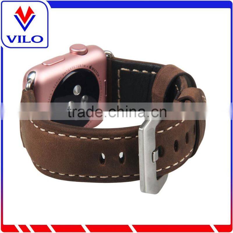 For Apple Watch Leather Loop Band,1:1 Original Magnetic Genuine Leather Loop Band for Apple Watch