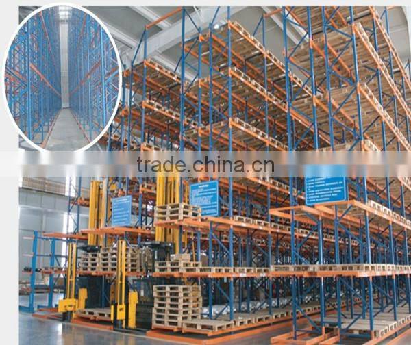 Easy handling Heavy Duty narrow aisle pallet racking