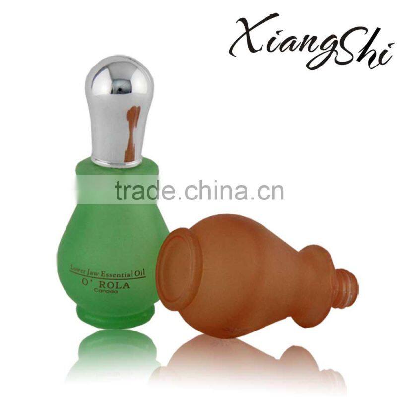 15ml special round shape essential oil glass bottle with cap/dropper