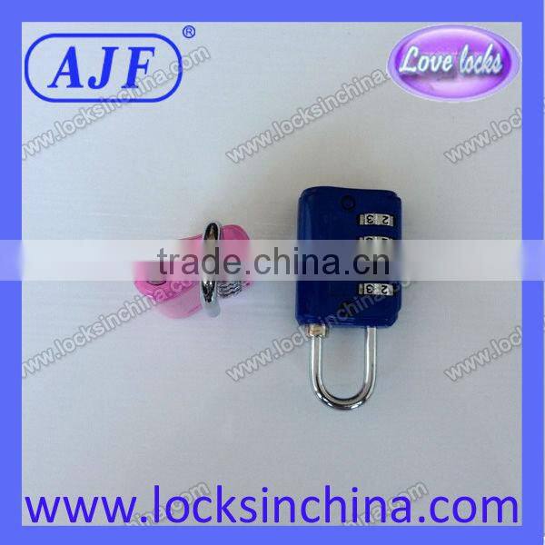 AJF TSA shape digital luggage lock with 3 numbers