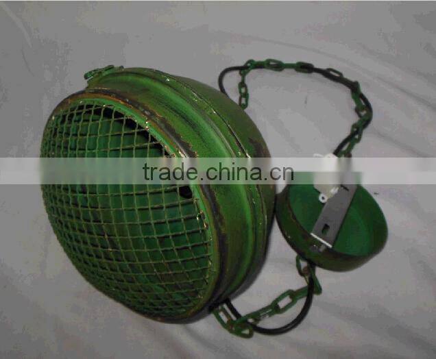 Hanging vintage industrial lamp