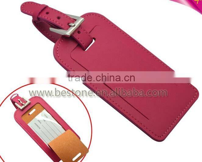 Customized Wholesale Travel Leather Luggage Tag