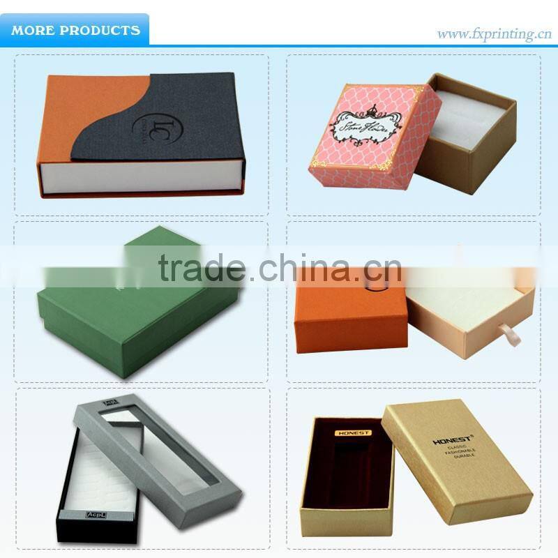 Customized Cardboard paper gift box & Drawer Box With Ribbon