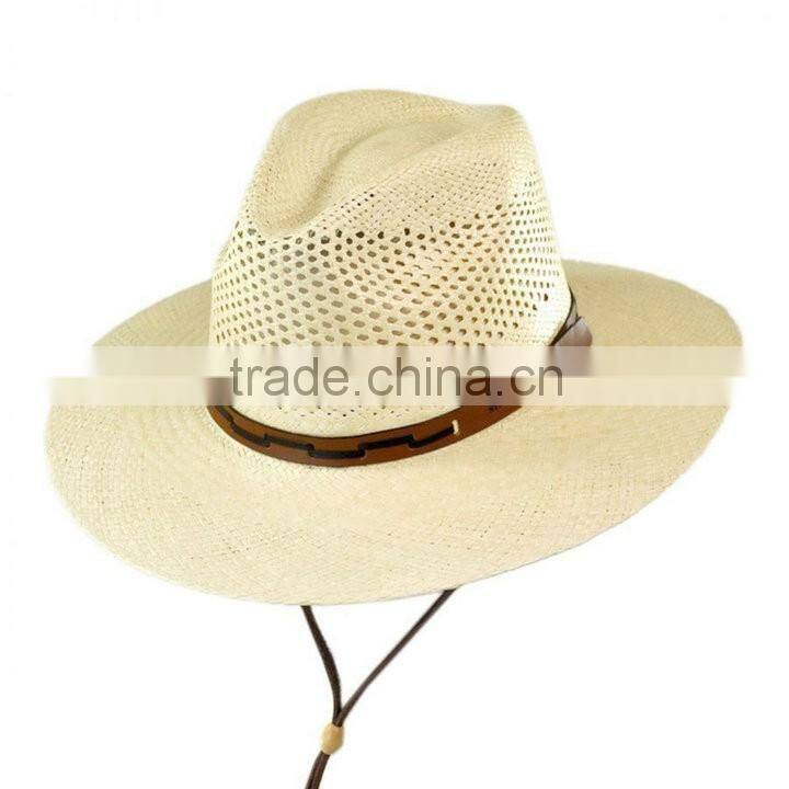 Wholesale Stylish 100%Paper Straw Promotional Cowboy Hat