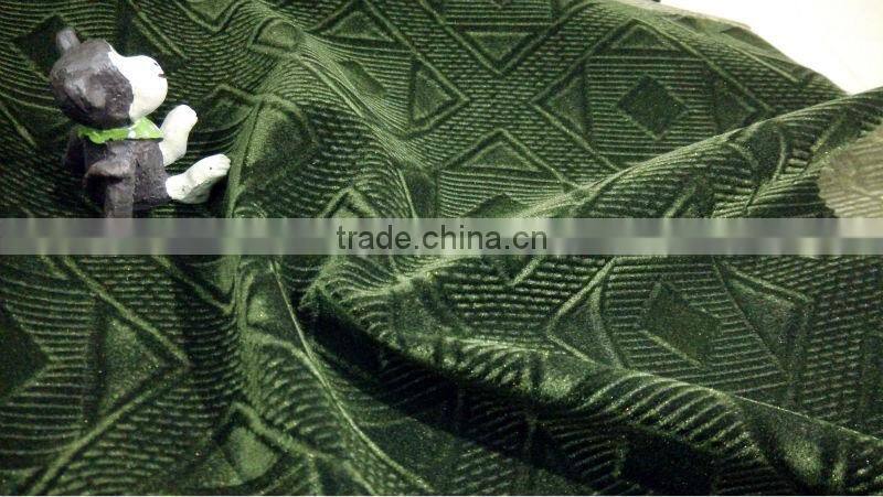India polyester knitting flocked spray printing fabric