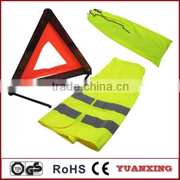 Warning Triangle Safety Kit safety reflective vest