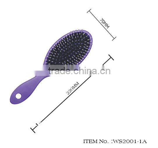 2015 Use Rubber Boar Bristle Finishing Round Lady Detangle Hair Brush Manufacturing