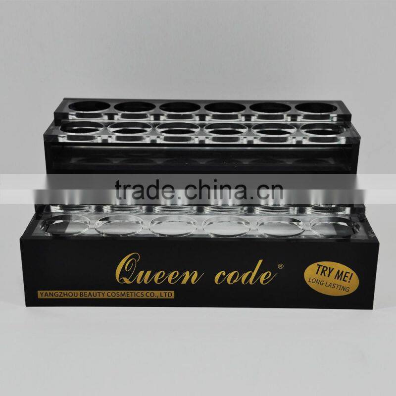 2016 Hot sale!! customized 4 tiers nail polish display rack / acrylic nail polish holder box