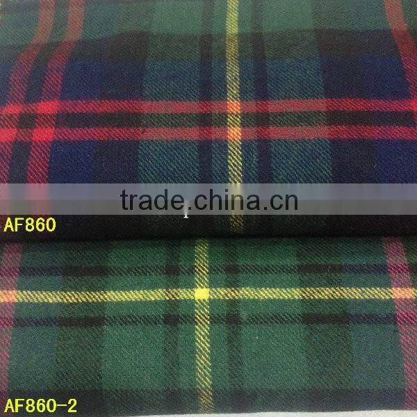 21*21 80*70 100%cotton yarn dyed flannel fabric for shirt with ready bulk