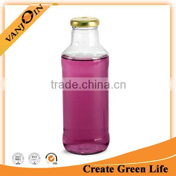 16oz Flint Tall Glass Bottle With Cap