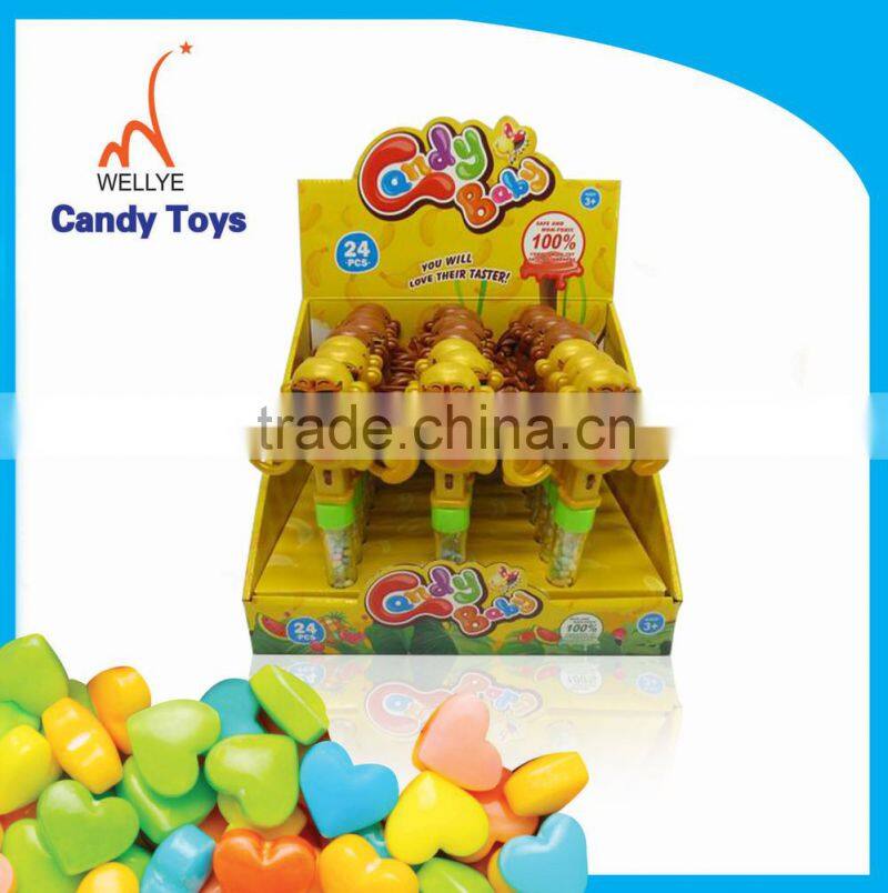 Small wind up car candy toy for promotion toy