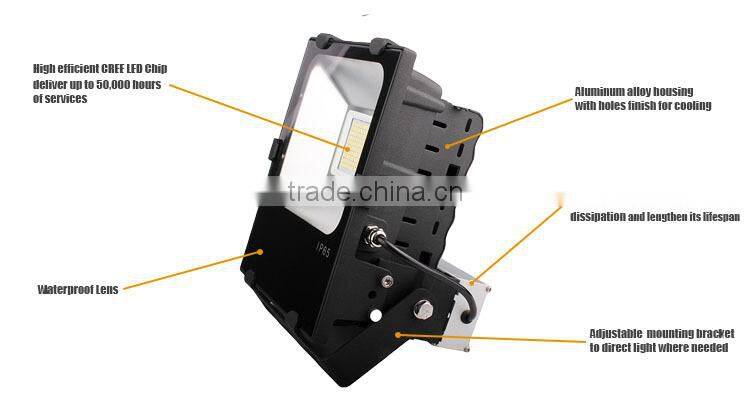led flood 50w outdoor lighting fixtures for 5 years warranty