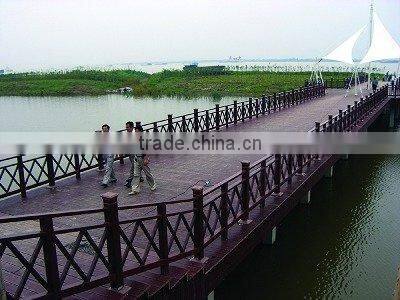 outdoor WPC floor and fence