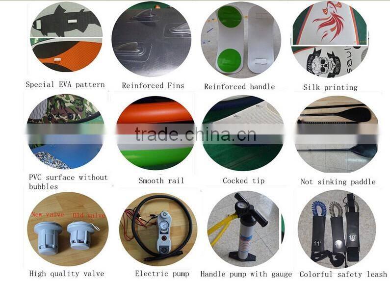 10' paddleboard all round drop stitch inflatable sup paddle board