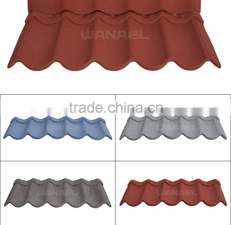 China Popular Natural Black Stone Coated Cheap Roof Tile Price