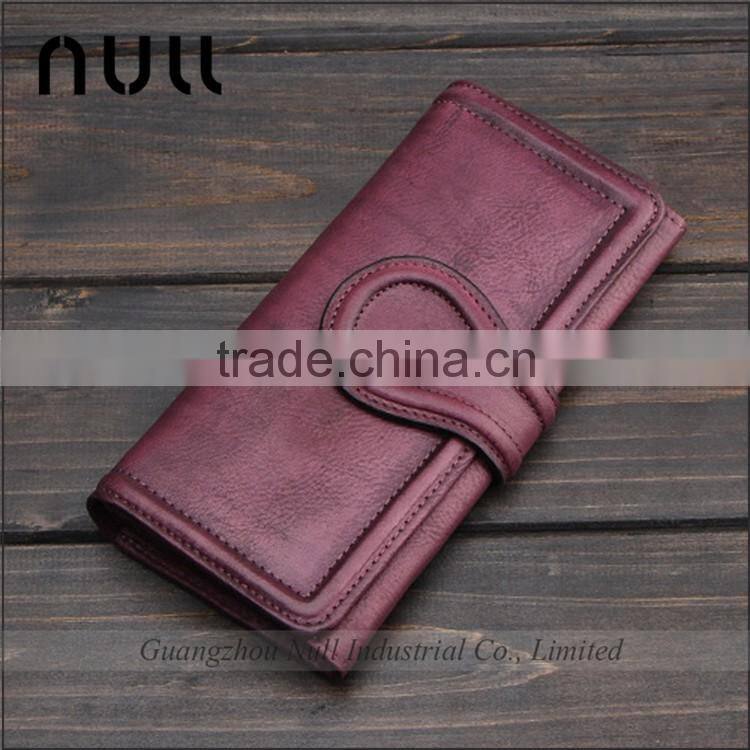 Genuine Top Layer Cow Beautiful Design Vintage Ladies Hand Custom Purse Wallet