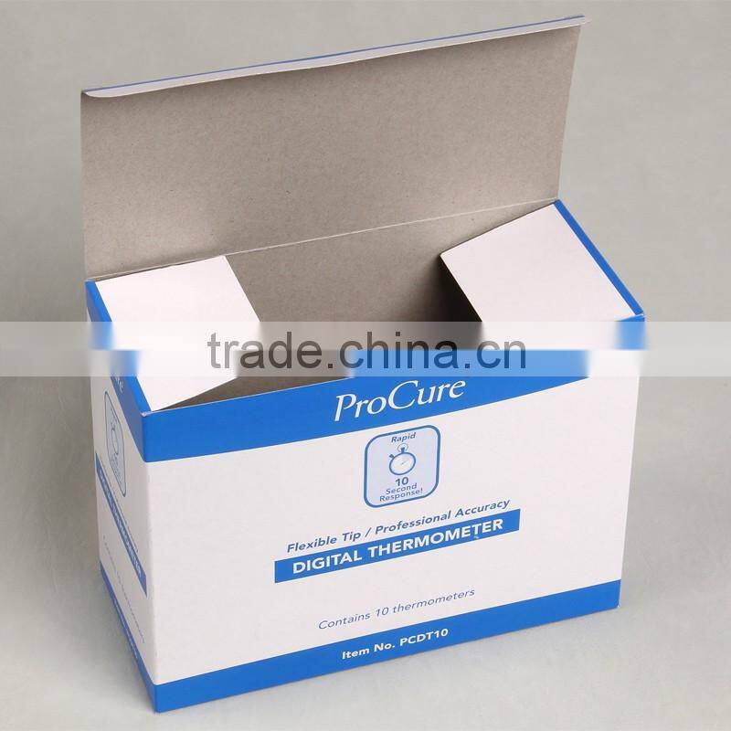 Grey card paper box paper packing box for digital thermometer